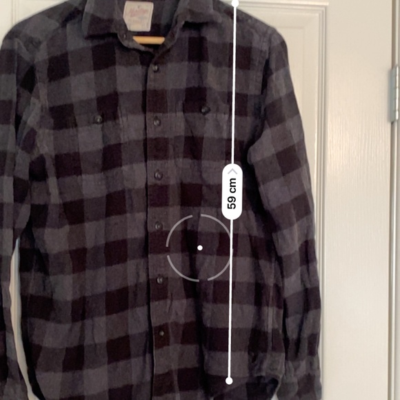 American Eagle Outfitters flannel long sleeve button up check shirt plaid - Picture 6 of 9